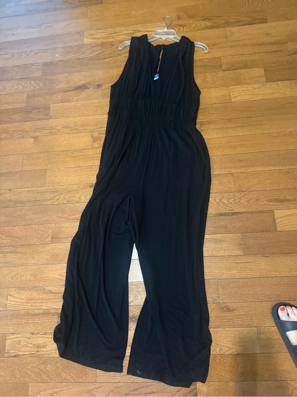 Old Navy Black Sleeveless Wide-Leg Jumpsuit